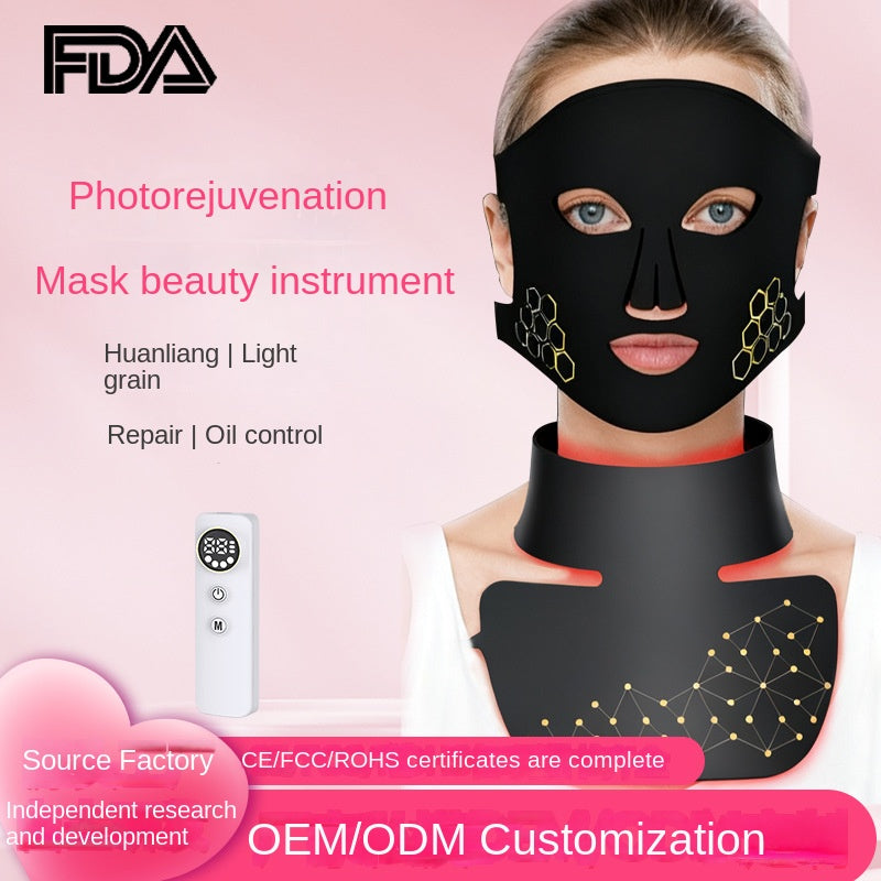Photon facial rejuvenation mask beauty set with infrared therapy combination