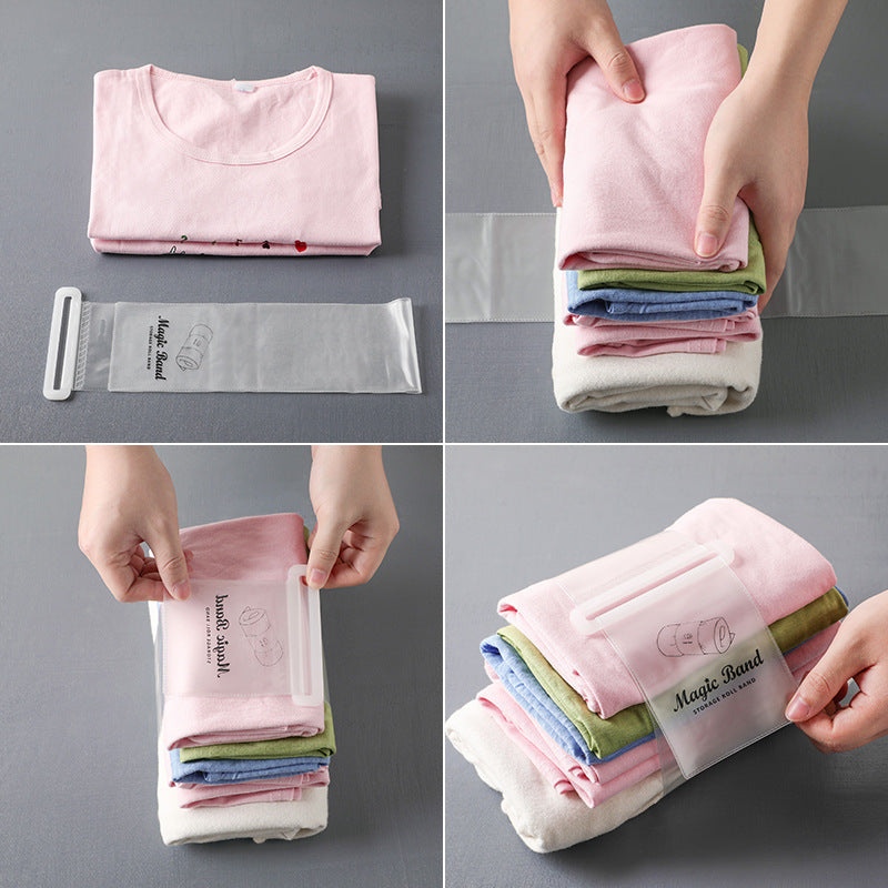Clothes Roll Straps Self-Adhesive Strapping Straps Are Convenient For Household Clothes Sorting And Storage Straps Travel Supplies