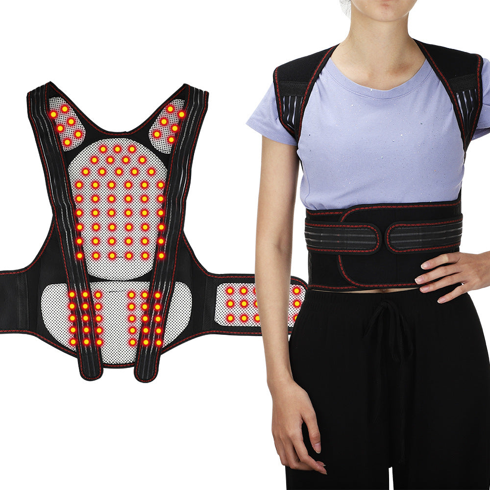 Self-Heating Shoulder Shirt Waistcoat Support Belt Shoulder Warm Shirt Magnetic Therapy Vest Back Protection Shirt