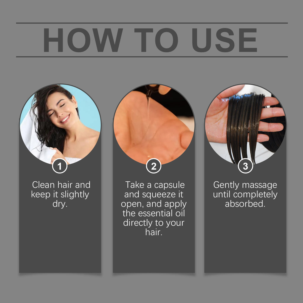 EELHOE Hair Essential Oil Treatment Capsules Moisturize Hair, Repair Dry Hair And Smooth Hair Care Essential Oil