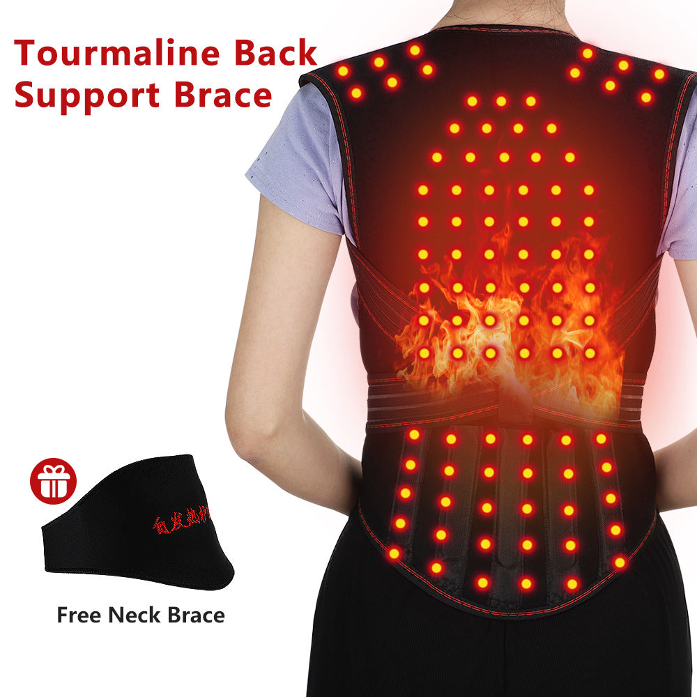 Self-Heating Shoulder Shirt Waistcoat Support Belt Shoulder Warm Shirt Magnetic Therapy Vest Back Protection Shirt