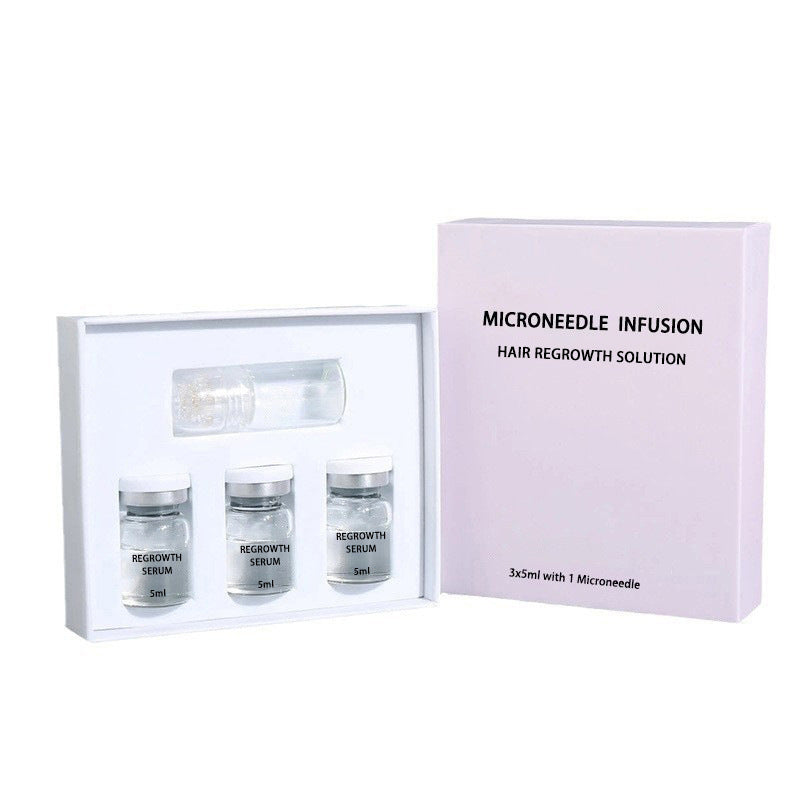 Hair Regrowth Microneedle Serum Kit for Scalp Care and Anti-Hair Loss